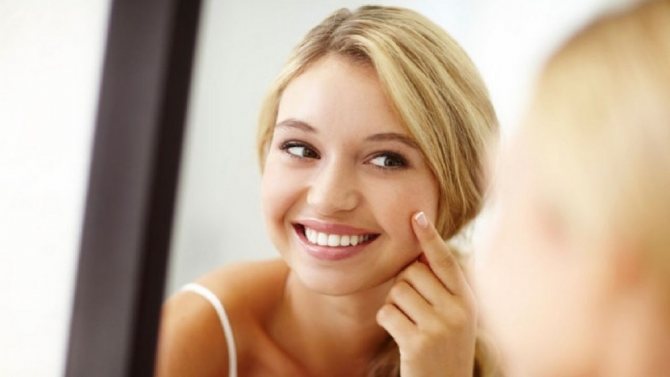 Эффект после содово-солевого скраба для лица