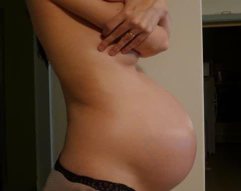 как выглядит опустившийся живот перед родами фото