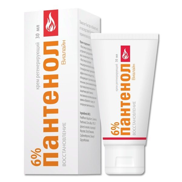 Ожог губы можно обработать пантенолом.