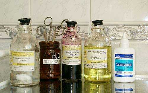 сколько обрабатывать шов после кесарева