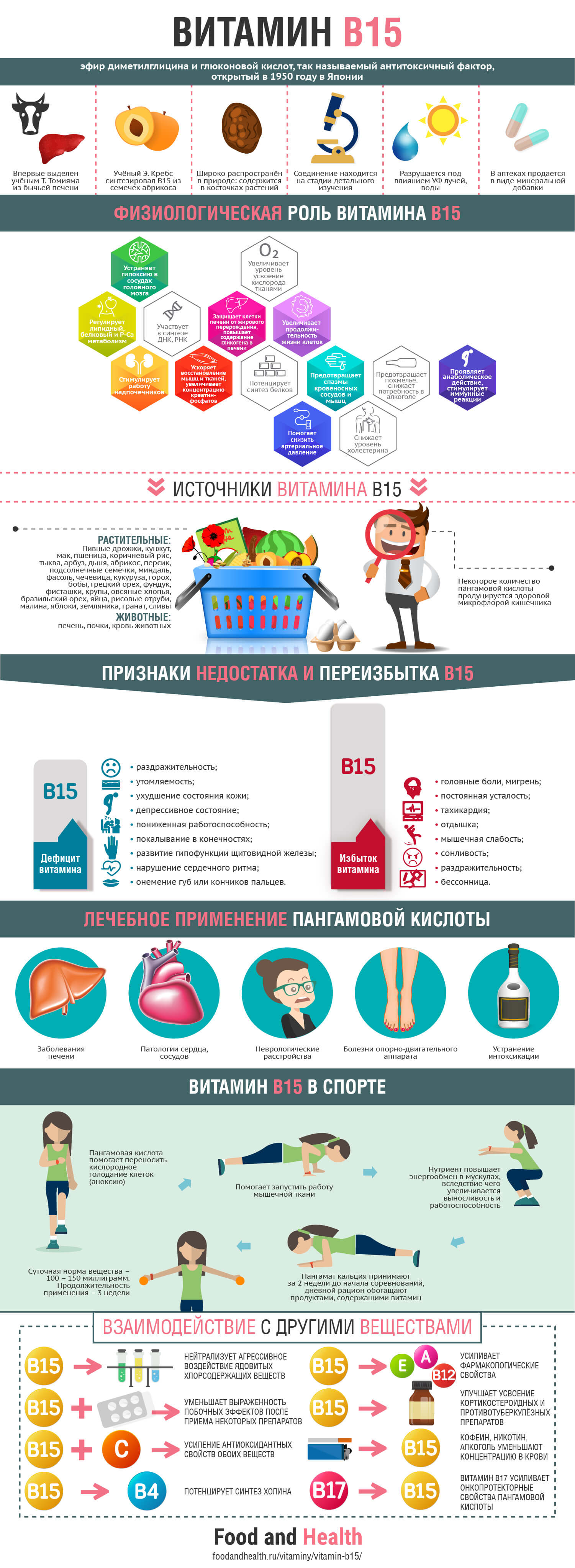Витамин В15 - инфографика | Food and Health Витамин В15 - инфографика